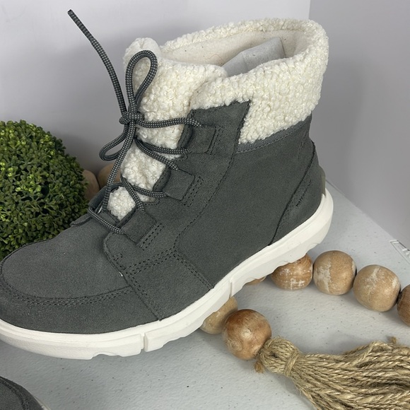 Sorel Waterproof Explorer Next Carnival Sz 9 Color Quarry,Sea Salt (NWT) - Picture 3 of 13